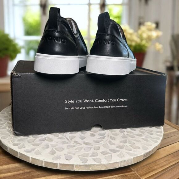 Vionic Kimmie Leather Arch Support Orthotic Slip-On Sneakers Comfort Shoes Women - Picture 7 of 10